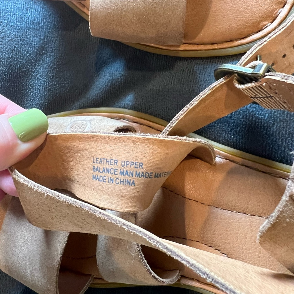 Born Light Brown Strappy Sandals - Picture 4 of 4